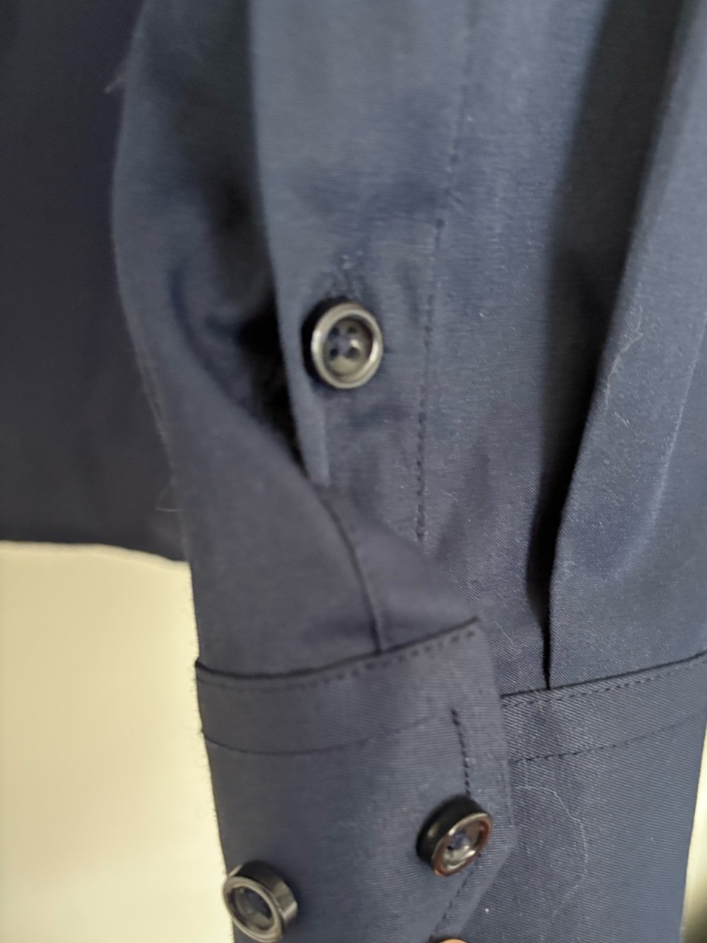 Amazon Men's Dark Blue Long-Sleeve Button-Up Dress Shirt - Picture 10 of 10